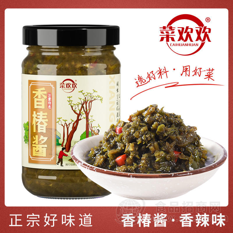 菜欢欢香辣味香椿酱调味酱