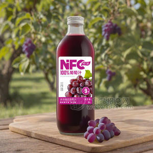 赞漾100%葡萄汁果汁饮料1L