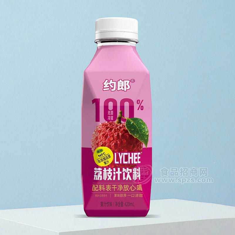 约郎荔枝汁饮料果汁饮料420ml