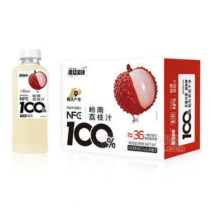 律动星球100%荔枝汁果汁饮料500mL