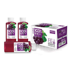 元气分子100%葡萄汁果汁饮料500mlx15瓶