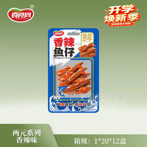 真食尚香辣鱼仔休闲零食24g