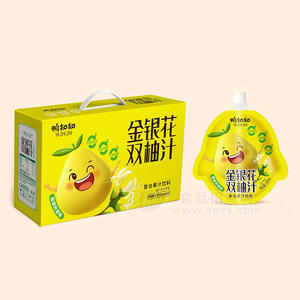 鸭知知金银花双柚汁复合果汁袋装饮料儿童饮料100ml