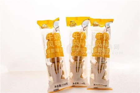 唛奇熊牛奶风味板栗味饼糕点118g