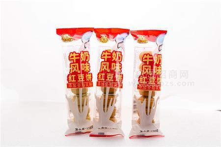 唛奇熊牛奶风味红豆沙饼糕点118g