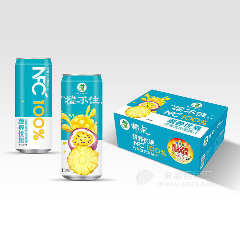 椰风芒果复合果蔬汁320ml