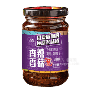 菜欢欢香辣香菇酱调味酱200g