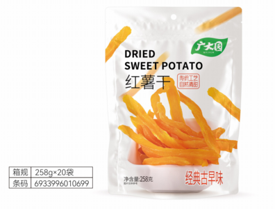 广大园经典古早味红薯干休闲食品258gx20袋