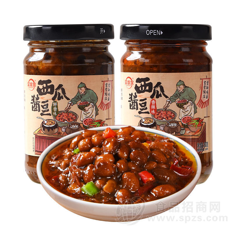 菜欢欢西瓜酱豆调味酱200g
