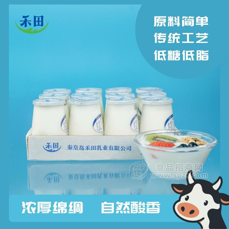 禾田北戴河老酸奶瓶装风味发酵乳180g*12瓶