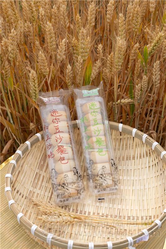 唛奇熊迷你豆沙餐包116g