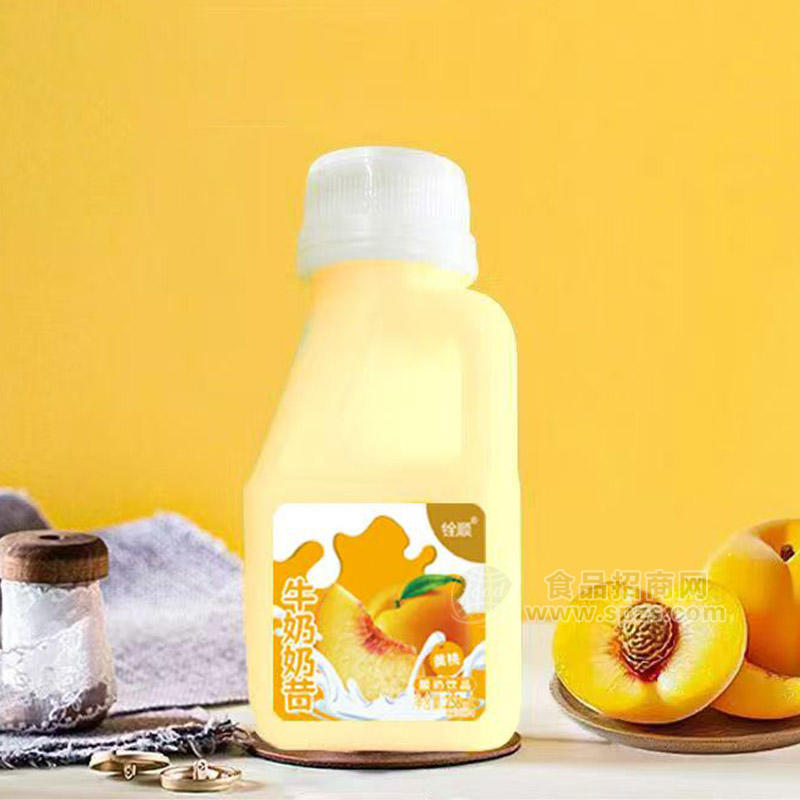 铨顺黄桃味牛奶奶昔酸奶饮品258ml