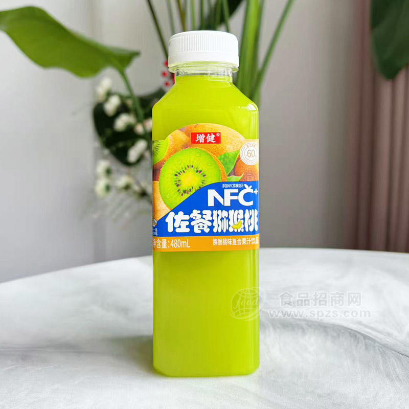 增健NFC佐餐猕猴桃味复合果汁饮料480ml