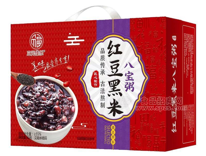 三元佳乐红豆黑米八宝粥方便食品