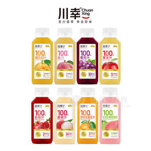 川幸多种口味100%果汁饮料245ml