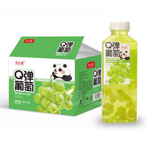 豫浪鑫Q弹葡萄果粒复合果汁饮料500mlx15瓶
