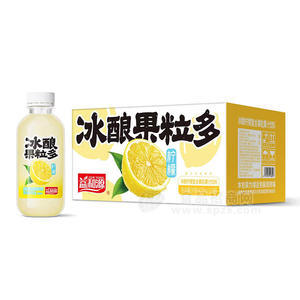 益和源冰酿柠檬复合果粒果汁饮料420mlx15瓶