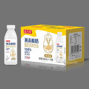 益力添燕麦味酸奶风味饮品500mlx15瓶