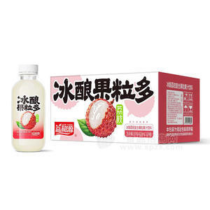 益和源冰酿荔枝复合果粒果汁饮料420mlx15瓶