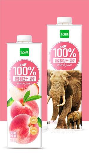 大象蜜桃汁饮品