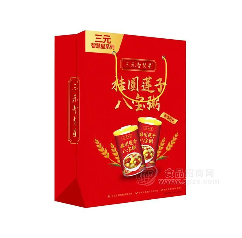 三元智慧星桂圆莲子八宝粥礼盒装