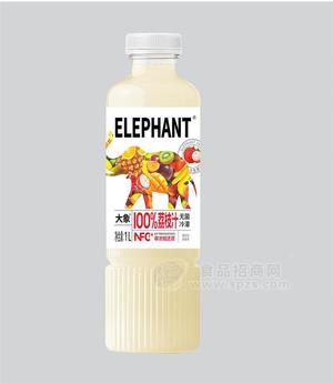 荔枝汁无菌冷罐饮料1升