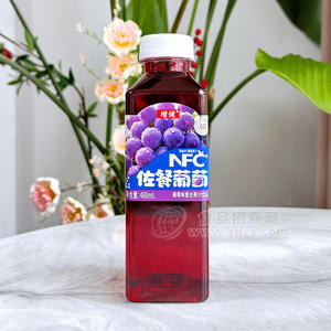 增健NFC佐餐葡萄味复合果汁饮料480ml