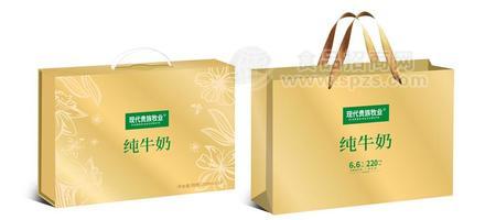 现代贵族牧业纯牛奶礼盒奶