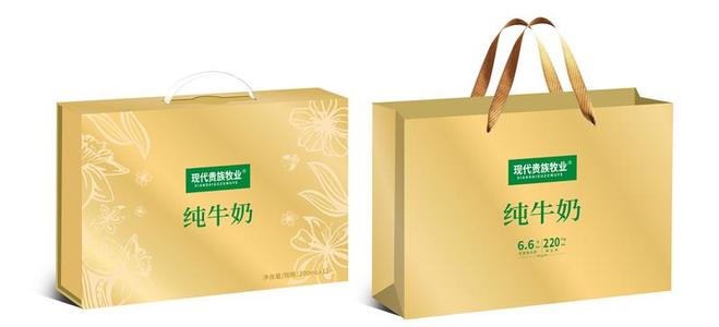 现代贵族牧业纯牛奶礼盒奶