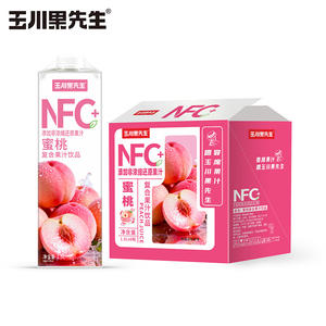 玉川果先生蜜桃复合果汁饮品1.5LX6瓶