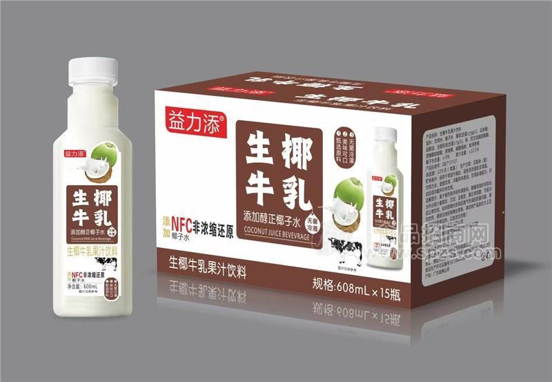 益力添生椰牛乳果汁饮料608ml