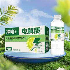 冲电电解质青柠味风味饮料500mlx15瓶