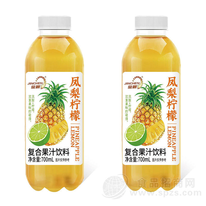 金晨凤梨柠檬复合果汁饮料700ml