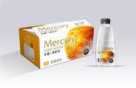 栎洋水星苏打水金银花茶味无糖饮料饮品招商360ml