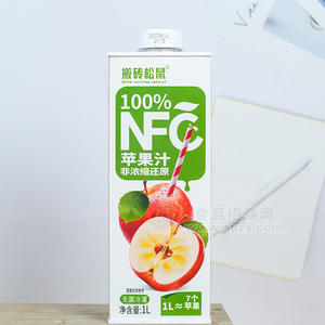 搬砖松鼠100%NFC苹果汁饮料1L招商