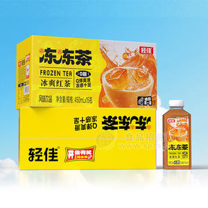 轻佳冰爽红茶冻冻茶风味饮品450mlx15瓶