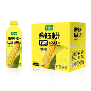 怡道鲜无菌冷灌鲜玉米汁谷物饮料1LX6瓶