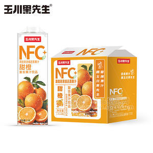 玉川果先生NFC甜橙复合果汁饮料1.5LX6瓶