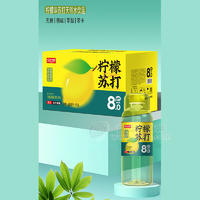 众口妙柠檬味苏打天然水饮品600mlx15瓶