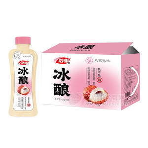 浩明冰酿荔枝味米酒风味饮料450gx12瓶