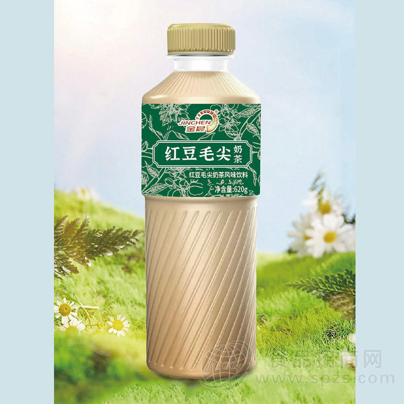 金晨红豆毛尖奶茶风味饮料620g