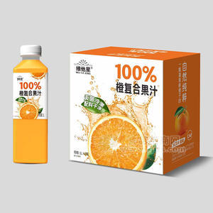 维他星100%橙复合果汁饮料1LX8瓶