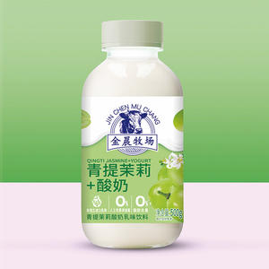 金晨牧场青提茉莉+酸奶乳味饮料乳饮料500g