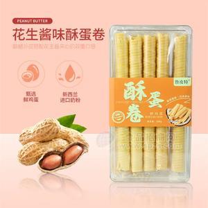 鲁皮特花生酱味酥蛋卷208g