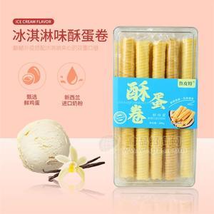 鲁皮特冰淇淋味酥蛋卷膨化零食208g