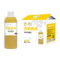 浩明甄选无菌冷灌100%桃汁果汁饮料1LX6瓶