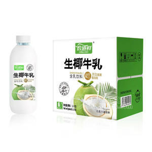 怡道鲜生椰牛乳含乳饮料1LX6瓶