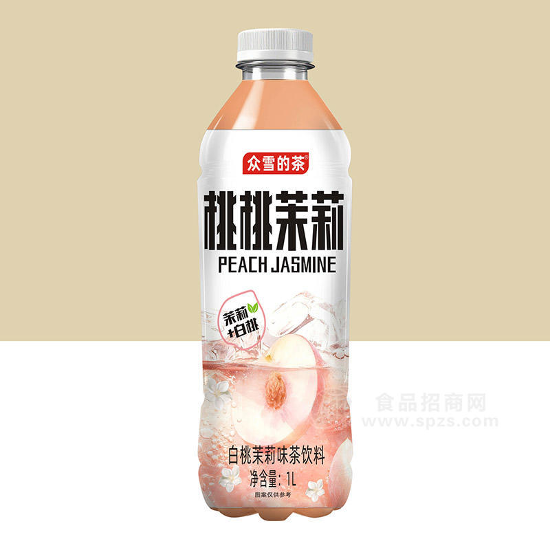 众雪的茶白桃茉莉味茶饮料1L