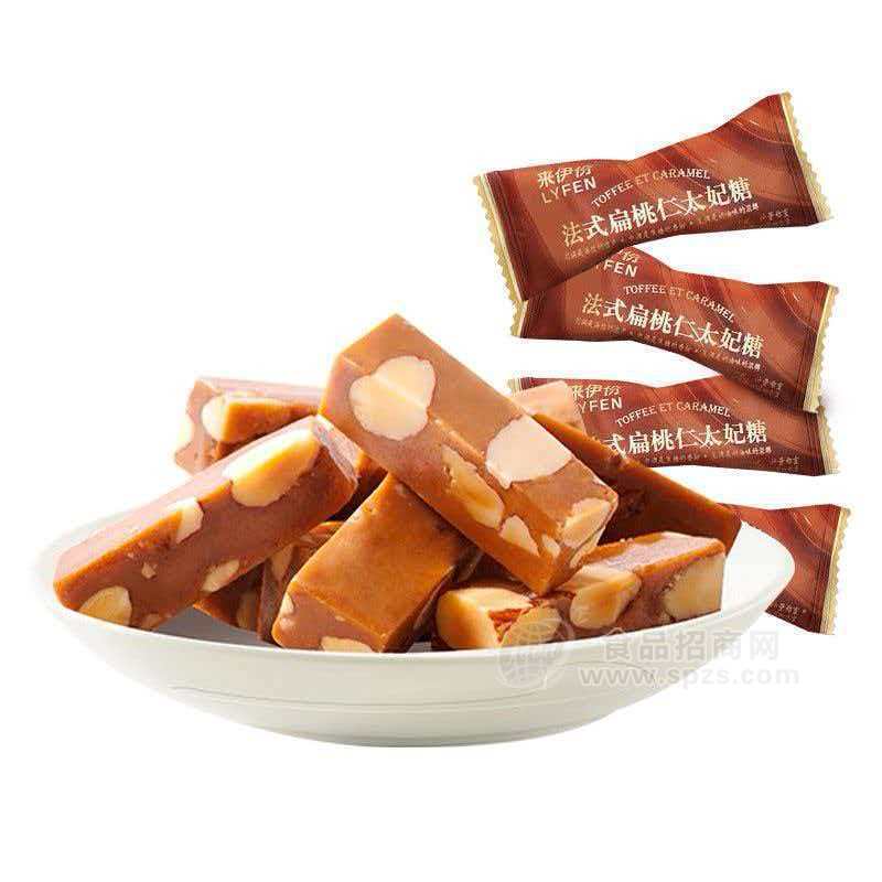 来伊份法式扁桃仁太妃糖巴旦木海盐网红糖果订婚喜糖5KG团购