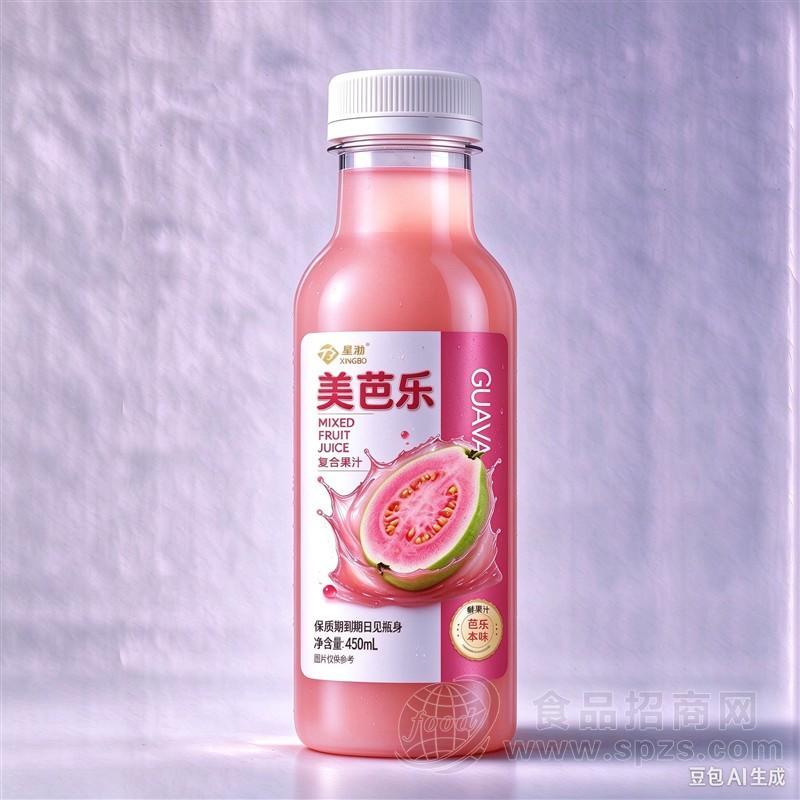 星渤美芭乐复合果汁饮料450ml瓶装